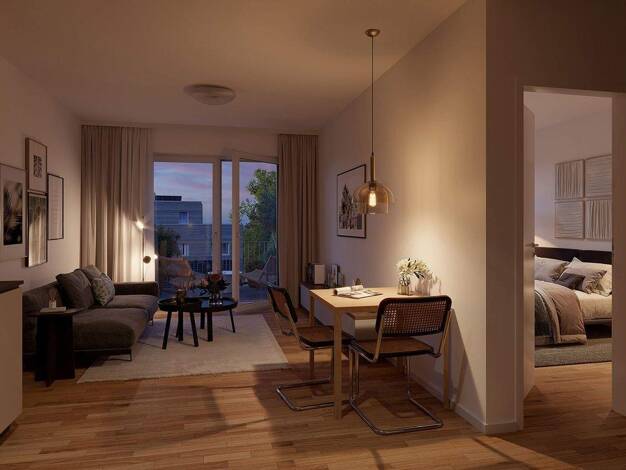 Wohnung zum Kauf - Neubau 381.000 € 2 Zimmer 54,5 m² 1. Geschoss Daumstraße 61H Haselhorst Berlin 13599