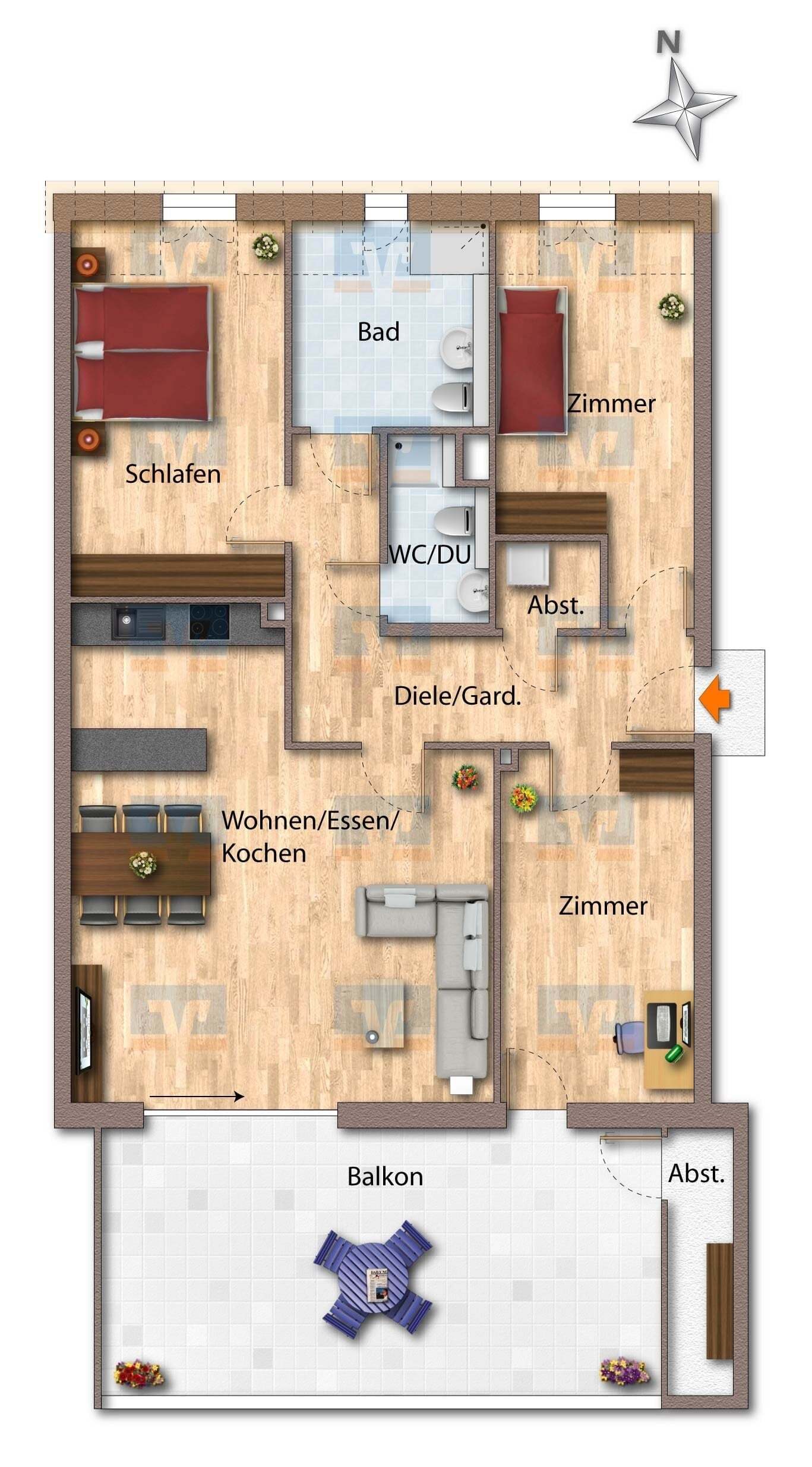 Wohnung zum Kauf provisionsfrei 670.000 € 4 Zimmer 118 m²<br/>Wohnfläche Endingen Endingen 79346