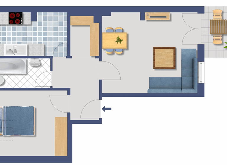 Wohnung zum Kauf provisionsfrei 179.200 € 2 Zimmer 53,9 m² 3. Geschoss Huttwiler Weg 48 Reinickendorf Berlin 13407