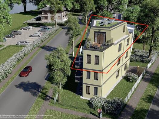 Penthouse zur Miete - Erstbezug 2.750 € 3 Zimmer 142,9 m² 2. Geschoss frei ab 01.09.2025 Hessenwinkel Berlin 12589