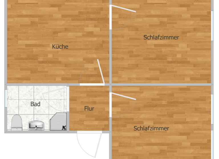 Wohnung zur Miete 300 € 2 Zimmer 50,1 m² 2. Geschoss frei ab sofort Götzingerstraße 32 Sebnitz 01855