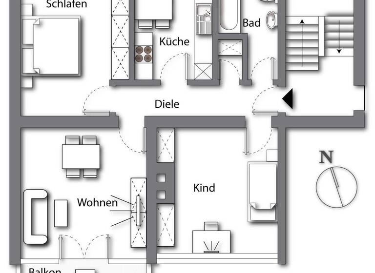 Wohnung zum Kauf 285.000 € 3 Zimmer 77,2 m² 3 Geschosse Mitterfelden Ainring 83404
