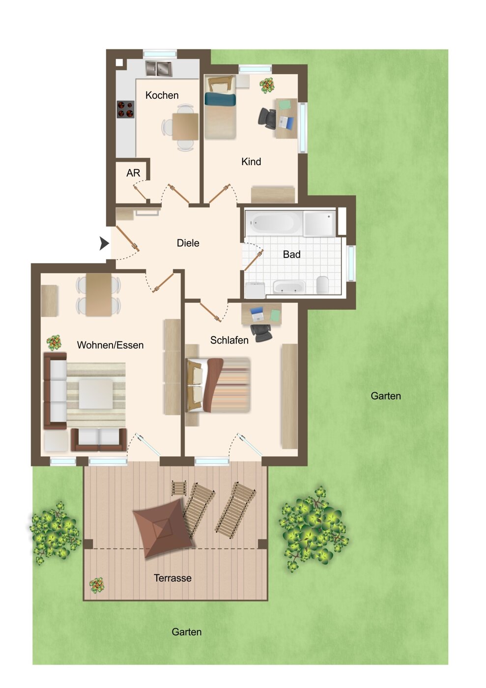 Wohnung zum Kauf 340.000 € 3 Zimmer 77,4 m²<br/>Wohnfläche EG<br/>Geschoss ab sofort<br/>Verfügbarkeit Neumarkt Neumarkt in der Oberpfalz 92318