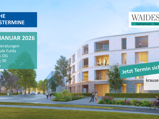 Wohnung zum Kauf - Neubau provisionsfrei 62.000 € 2 Zimmer 57,8 m² EG Fulda 36037