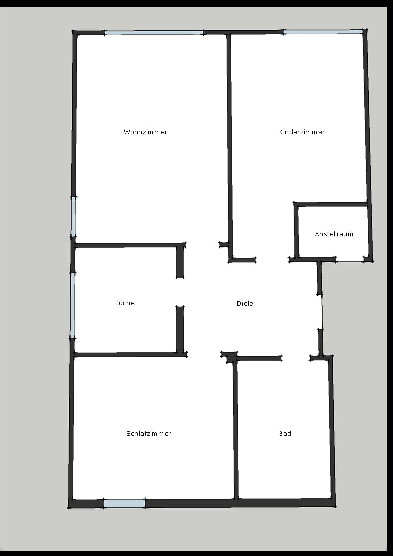 Wohnung zur Miete 550 € 3,5 Zimmer 70 m²<br/>Wohnfläche 1.<br/>Geschoss ab sofort<br/>Verfügbarkeit Wullener Feld Wullen Witten 58454