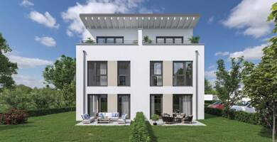 Doppelhaushälfte zum Kauf - Erstbezug 565.900 € 4,5 Zimmer 126,3 m² 317 m² Grundstück Sickenhofen Babenhausen 64832