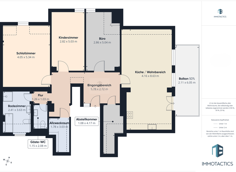 Wohnung zum Kauf 349.000 € 4 Zimmer 119 m² 2. Geschoss Bad Kreuznach 55543