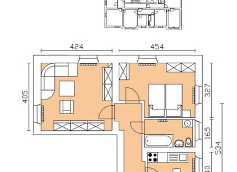 Wohnung zur Miete 505 € 2 Zimmer 48,8 m² 1. Geschoss frei ab 25.04.2026 Nürnberger Str. 21 Südvorstadt-West Dresden 01187