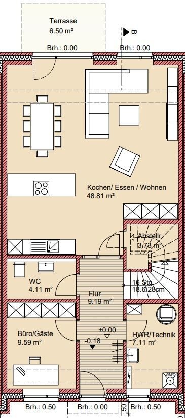 Reihenmittelhaus zum Kauf 549.000 € 5 Zimmer 143,2 m²<br/>Wohnfläche 894 m²<br/>Grundstück Lagerstraße 60 d Ofenerdiek Oldenburg 26125