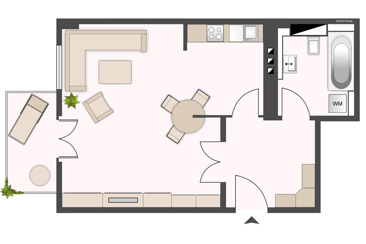 Wohnung zum Kauf 105.000 € 1 Zimmer 40,5 m²<br/>Wohnfläche 2.<br/>Geschoss 01.02.2025<br/>Verfügbarkeit Lauensteiner Straße 50 Striesen-Ost (Bärensteiner Str.) Dresden Striesen 01277