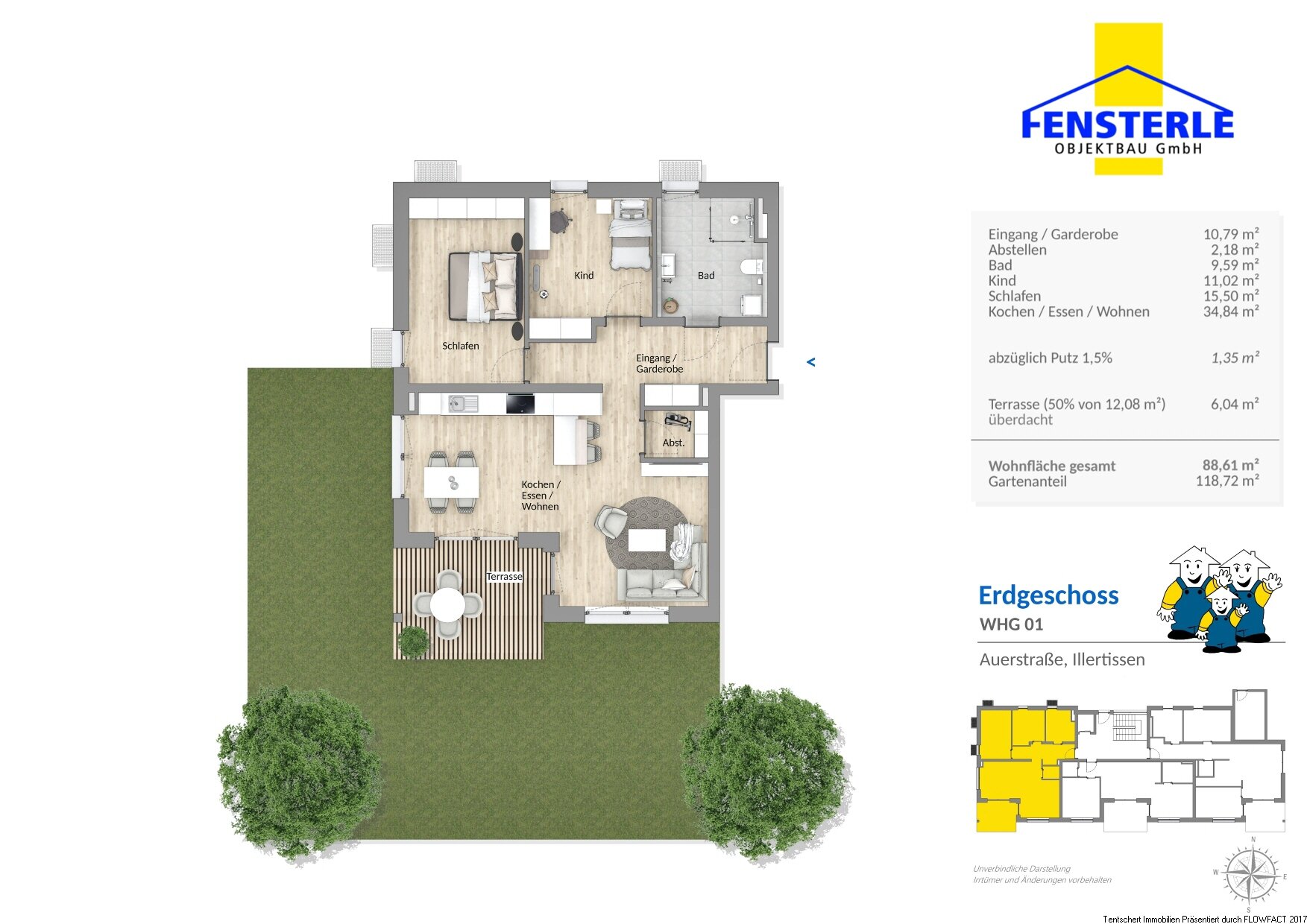 Wohnung zum Kauf provisionsfrei 490.000 € 3,5 Zimmer 88,6 m²<br/>Wohnfläche Illertissen Illertissen 89257