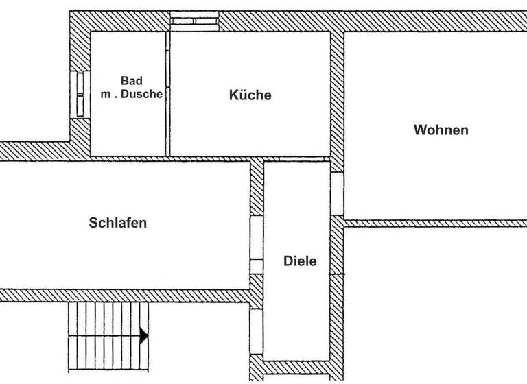 Wohnung zur Miete 281 € 2 Zimmer 47,3 m² EG frei ab sofort Canitzer Str. 18 Merzdorf Riesa 01591