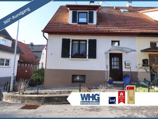 Doppelhaushälfte zum Kauf 195.000 € 4 Zimmer 85 m² 126 m² Grundstück Schlaitdorf 72667