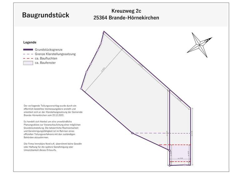 Grundstück zum Kauf 295.000 € 7.056 m² Grundstück Brande-Hörnerkirchen 25364