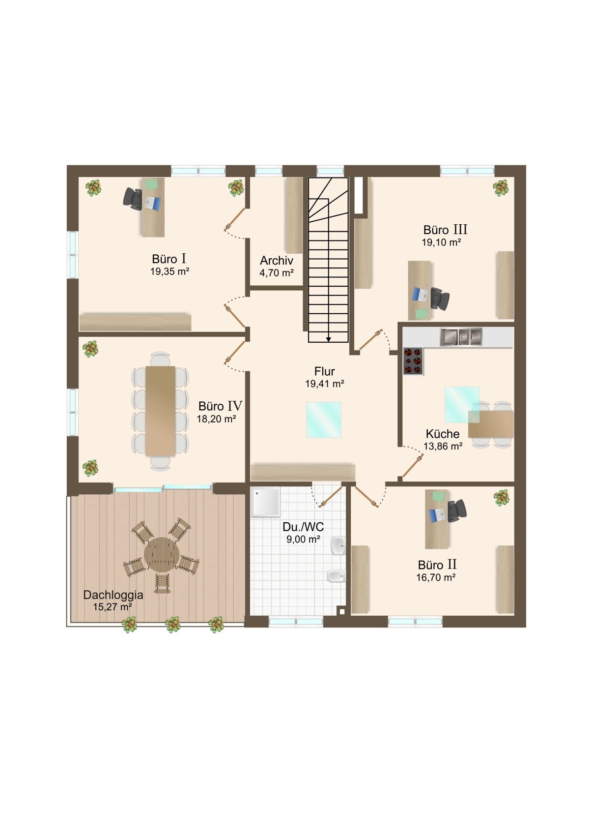 Bürofläche zur Miete 950 € 128 m²<br/>Bürofläche Schwabmünchen Schwabmünchen 86830