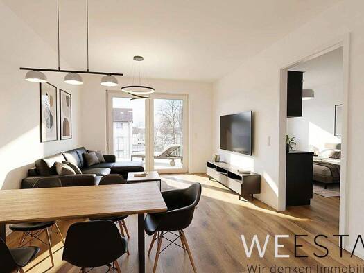 Wohnung zur Miete - Erstbezug 1.150 € 2 Zimmer 60,5 m² 2. Geschoss Eller Düsseldorf 40229