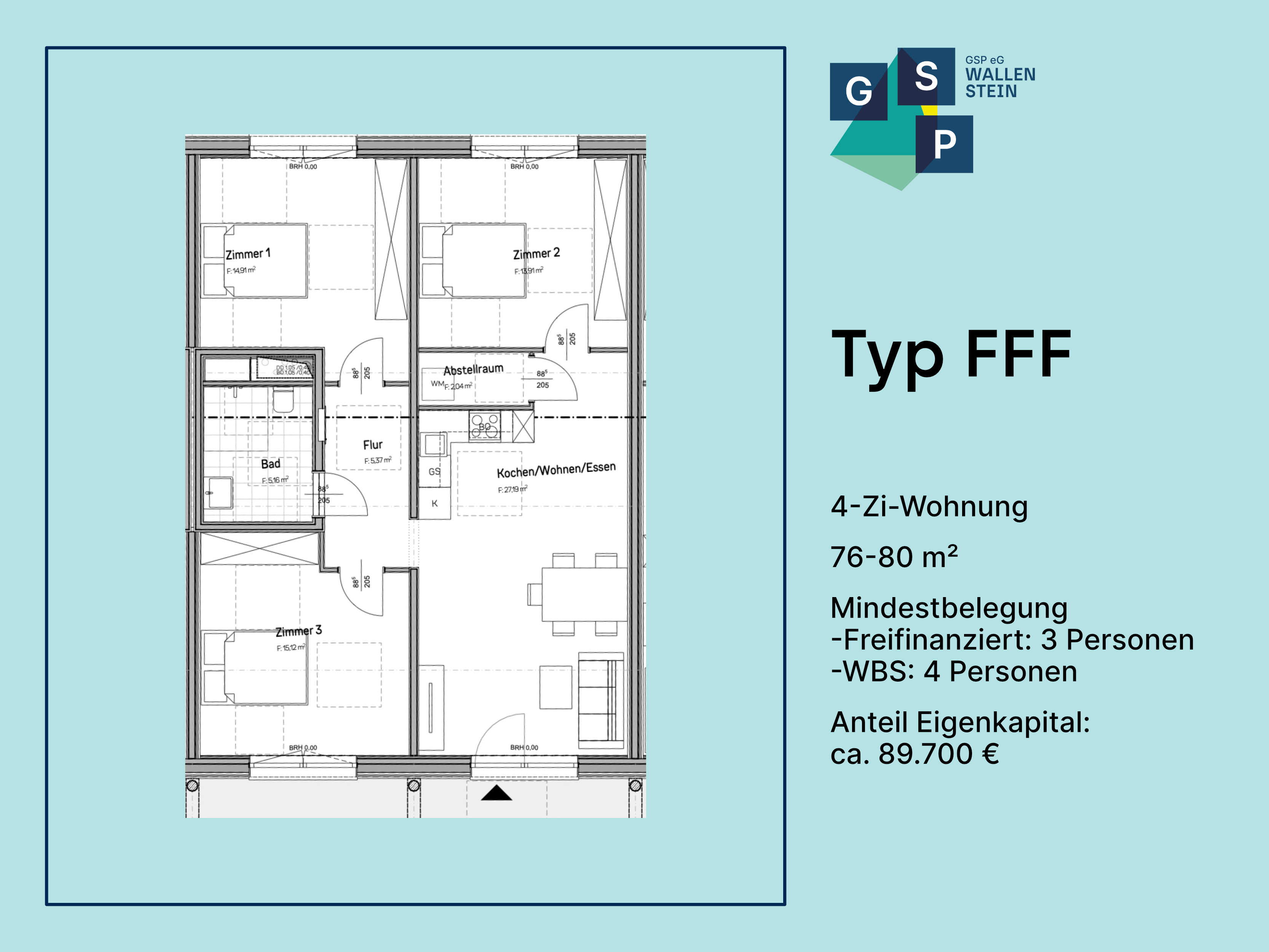 Wohnung zur Miete 1.102 € 4 Zimmer 76 m²<br/>Wohnfläche Wallensteinstraße 65/66 Karlshorst Berlin 10318