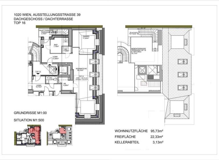 Wohnung zum Kauf - Erstbezug 1.149.000 € 3 Zimmer 97,4 m² Wien 1020