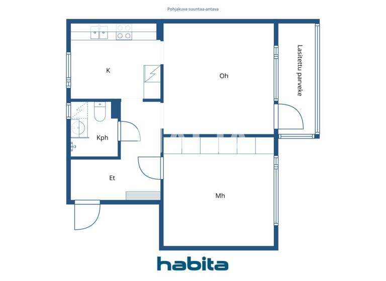 Wohnung zum Kauf 138.000 € 2 Zimmer 53,5 m² 2. Geschoss Käpytie 8 Helsinki 00650