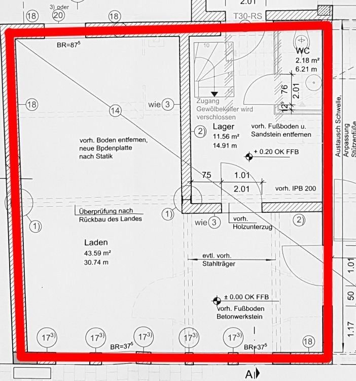 Ladenfläche zur Miete provisionsfrei 850 € 45 m²<br/>Verkaufsfläche Obere Frauenstaße 6 Bad Hersfeld Bad Hersfeld 36251