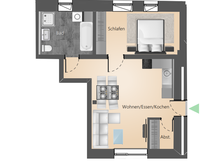 Wohnung zum Kauf provisionsfrei 424.150 € 2 Zimmer 50,1 m² Überlingen 88662