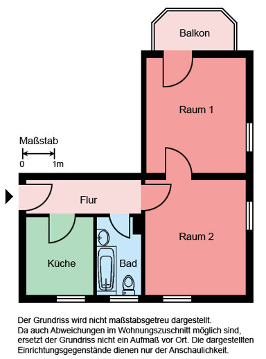 Wohnung zur Miete 399 € 2 Zimmer 46,1 m² EG frei ab 15.12.2024 Ginsterweg 21 Schwerin Castrop-Rauxel 44577