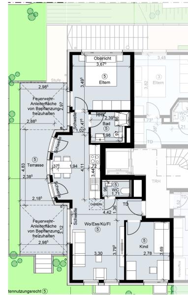 Wohnung zum Kauf provisionsfrei 479.000 € 3 Zimmer 73,8 m²<br/>Wohnfläche Jakob-Degen-Straße 48 Schorndorf - Innenstadt Schorndorf 73614