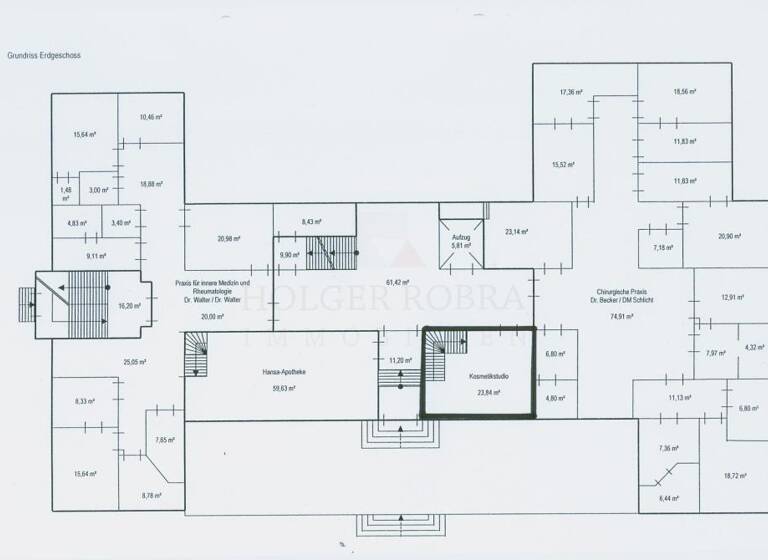 Büro zur Miete 6,10 € 2 Zimmer 40,1 m² Bürofläche Karl-Marx-Straße 30 Salzwedel 29410