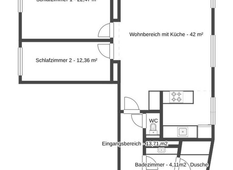 Wohnung zum Kauf 649.000 € 3 Zimmer 95 m² 2. Geschoss Wien 1080