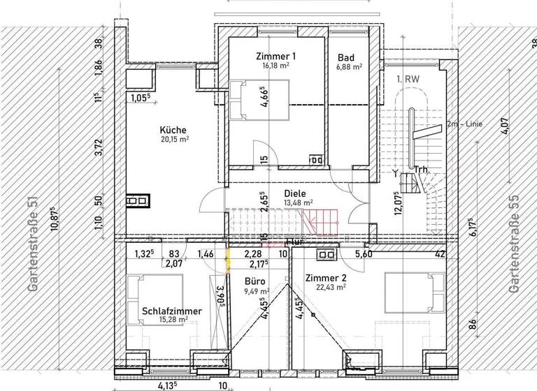 Wohnung zum Kauf 4 Zimmer 130 m² 3. Geschoss Elberfeld Wuppertal 42107