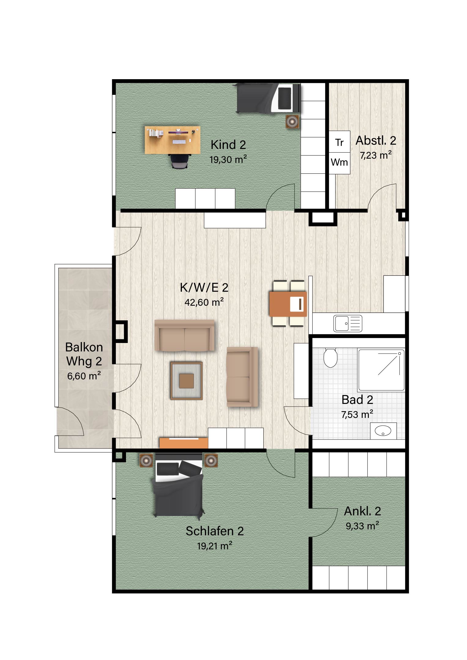 Wohnung zum Kauf 446.386 € 3,5 Zimmer 107,4 m²<br/>Wohnfläche 2.<br/>Geschoss Römerstraße 68 Nastätten 56355