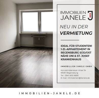 Studio zur Miete 340 € 1 Zimmer 20 m² frei ab sofort Kasernenviertel - Benzstraße Regensburg 93053