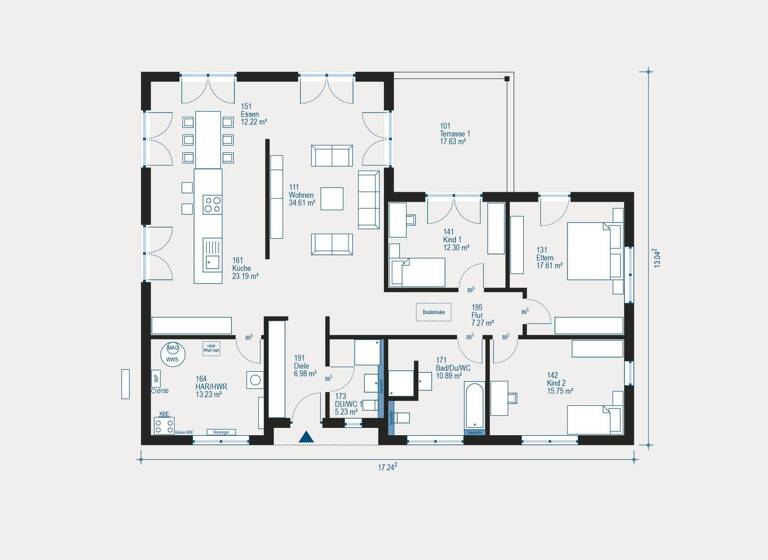 Bungalow zum Kauf 659.738 € 4 Zimmer 159,3 m² 916 m² Grundstück Fränkisch-Crumbach 64407