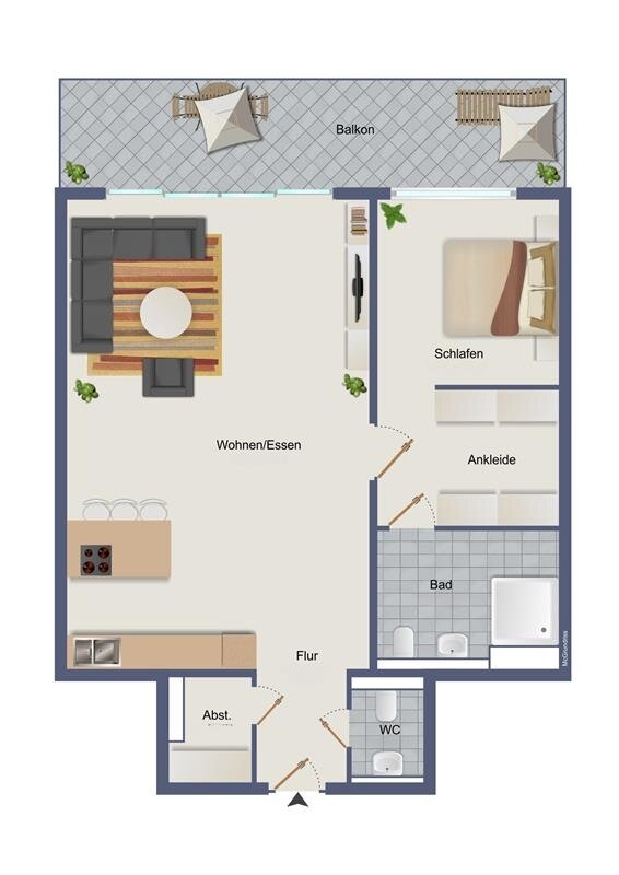 Wohnung zur Miete 940 € 2 Zimmer 83 m²<br/>Wohnfläche 1.<br/>Geschoss Storcksmährstraße 1 Westerholt Herten 45701