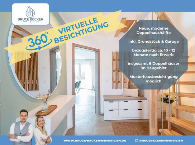 Doppelhaushälfte zum Kauf - Erstbezug provisionsfrei 593.484 € 4 Zimmer 111 m² 395,6 m² Grundstück Dresden 01169