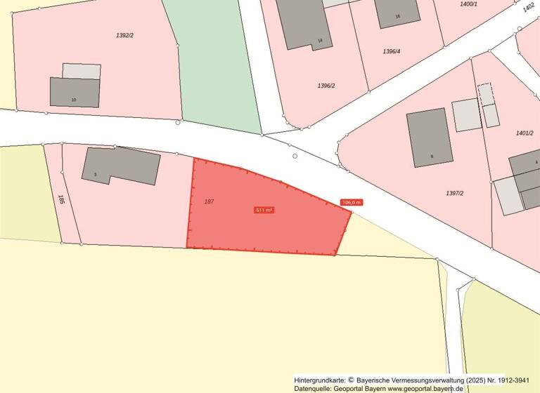 Grundstück zum Kauf 175.000 € 611 m² Grundstück Lerch Schönberg 84573