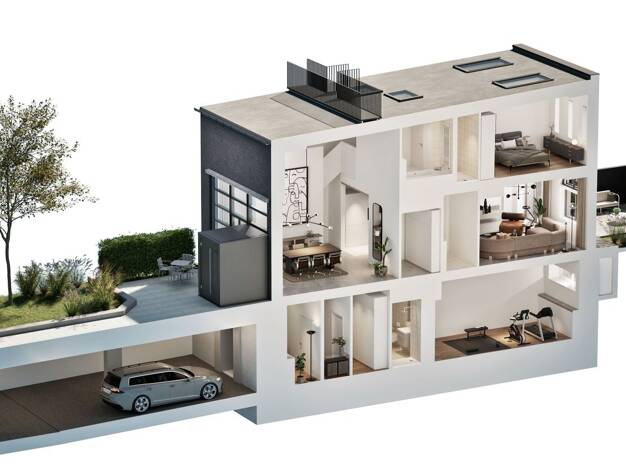 Stadthaus zum Kauf - Neubau provisionsfrei 1.445.700 € 4 Zimmer 187,8 m² Stadtjägerstraße 10 Innenstadt Innenstadt 86152