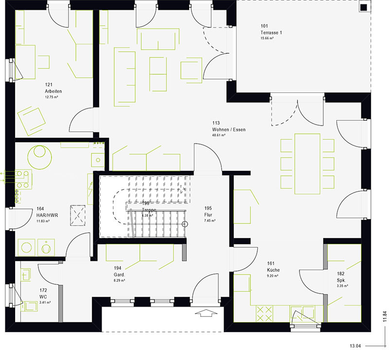 Einfamilienhaus zum Kauf provisionsfrei 488.769 € 5 Zimmer 197,8 m²<br/>Wohnfläche 806 m²<br/>Grundstück Silstedt Wernigerode 38855