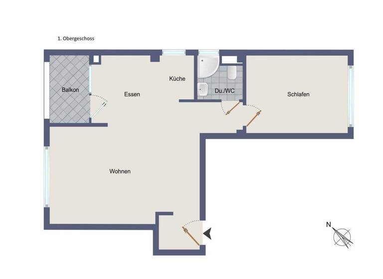 Wohnung zum Kauf 310.000 € 2 Zimmer 52,5 m² 1. Geschoss Mitte Stuttgart 70180