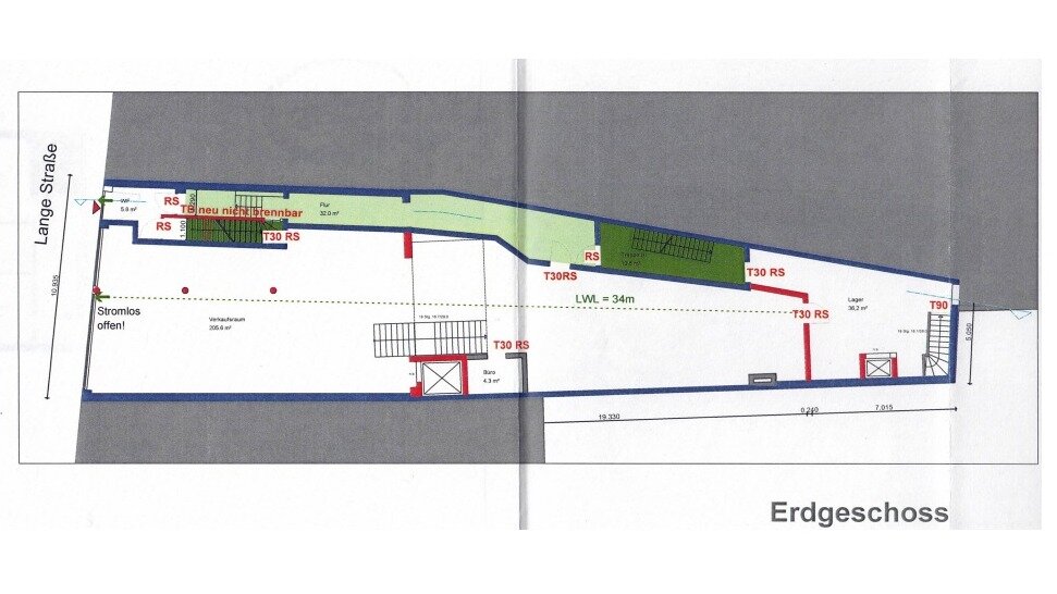 Ladenfläche zur Miete 4.500 € 382 m²<br/>Verkaufsfläche Lange Straße 20 Mitte - Bezirk 7 Delmenhorst 27749