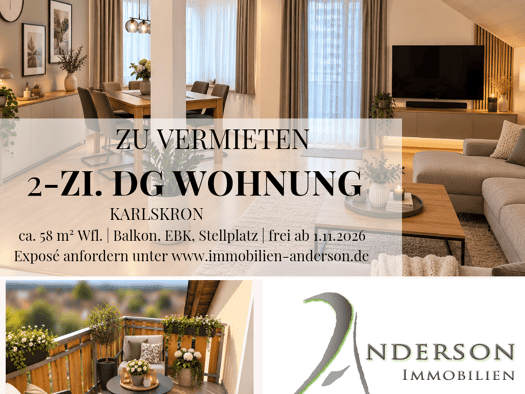 Wohnung zur Miete 600 € 2 Zimmer 58 m² 1. Geschoss frei ab 01.11.2026 Adelshausen Karlskron 85123