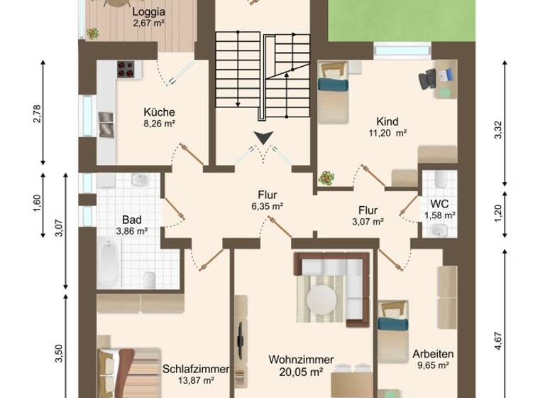 Wohnung zum Kauf 109.000 € 4 Zimmer 82,5 m²<br/>Wohnfläche 1.<br/>Geschoss Altenburg Altenburg 04600