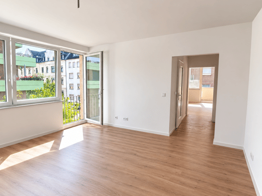 Wohnung zur Miete 727 € 2 Zimmer 46 m² Geschoss 2/5 frei ab sofort Germaniastraße 49 Bockum Bockum 47800