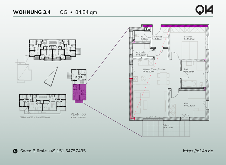 Wohnung zum Kauf - Erstbezug provisionsfrei 348.894 € 3 Zimmer 83,1 m² 1. Geschoss frei ab 01.07.2027 Ilztalstraße 14 Hutthurm 94116