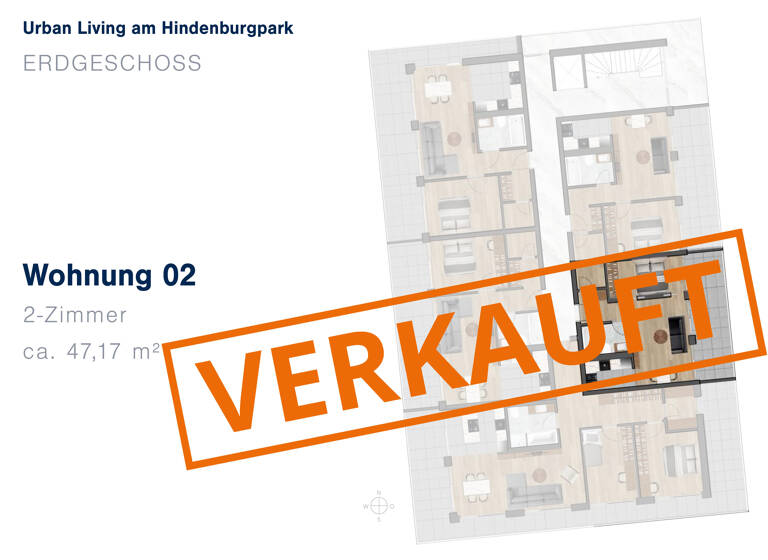 Wohnung zum Kauf 311.322 € 2 Zimmer 47,2 m²<br/>Wohnfläche EG<br/>Geschoss Ingolstadt Ingolstadt 85057