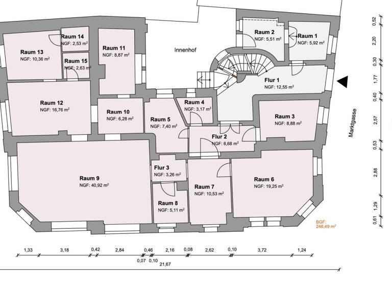 Mehrfamilienhaus zum Kauf 525.000 € 38 Zimmer 860,9 m² 260 m² Grundstück Groitzsch 04539