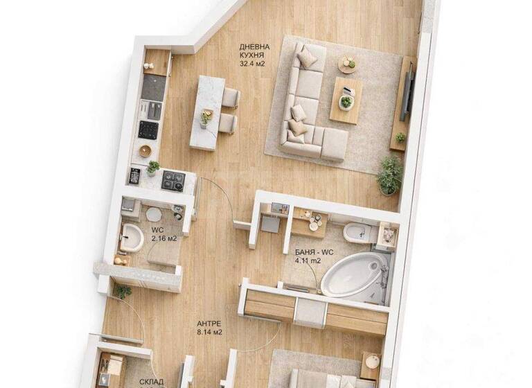 Studio zum Kauf 367.000 € 3 Zimmer 142,6 m² Sofia