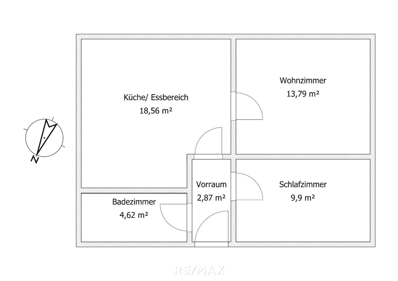 Wohnung zum Kauf 69.000 € 2 Zimmer 49,5 m²<br/>Wohnfläche Südtirolergasse Niklasdorf 8712