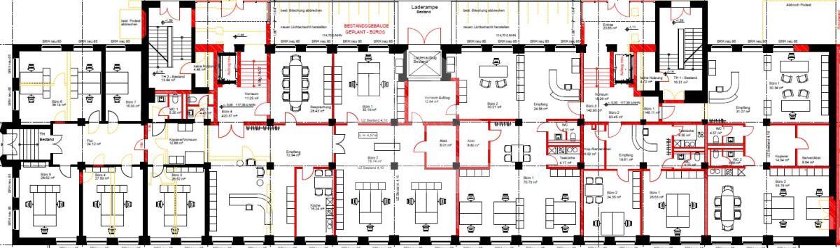 Bürofläche zur Miete provisionsfrei 16 € 792,7 m²<br/>Bürofläche ab 792,7 m²<br/>Teilbarkeit Rosenowstraße 22 Mockau - Süd Leipzig 04357