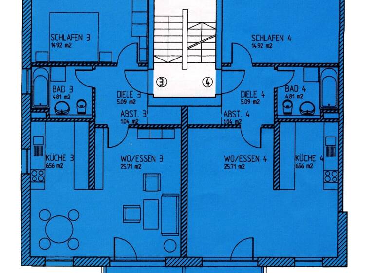 Wohnung zum Kauf 95.000 € 2 Zimmer 58 m² 1. Geschoss Hoppbergsblick 15 Seeben Halle / Seeben 06118